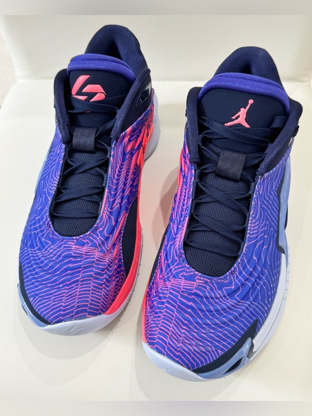Jordan Men’s Basketball Shoes in Navy & Pink